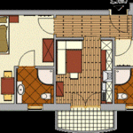 Photo of apartment/2 bedrooms/shower, WC