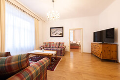 Wohnzimmer Appartement Hochparterre