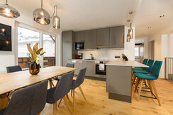 Dining table and breakfast bar