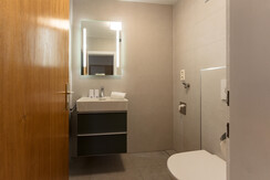 Separate toilet with vanity